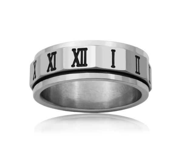 JONC ACIER MÉDITATION CHIFFRE ROMAIN 11